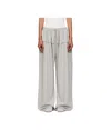 Alaïa Ruffled Cotton-blend Track Pants In Gray
