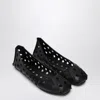 Alaïa Alaia Perfo Black Perforated Ballet Flats Women