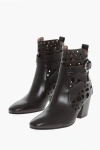 Alaïa Perforated Leather Vienne Booties With Ankle Strap 6cm