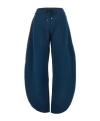 Alaïa Petal Drawstring Track Pants In Blue
