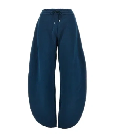 Alaïa Petal Drawstring Track Trousers In Blue