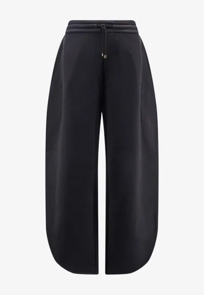 Alaïa Petal-leg Track Pants In Black