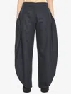 Alaïa Petal Trousers In Wool Flannel In Blue