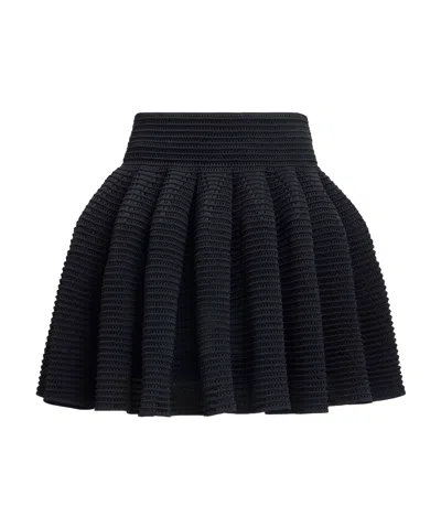 ALAÏA ALAÏA CRINOLINE KNITTED MINI SKIRT