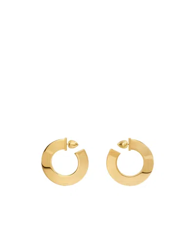 Alaïa Pierced Earrings In Gold