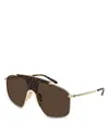 Alaïa Aviator-frame Sunglasses In Brown