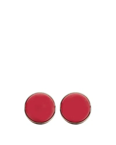 Alaïa Pink Sphere Earrings In Red