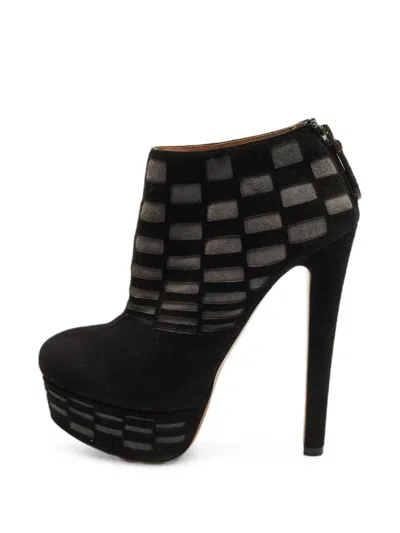 Pre-owned Alaïa Platform Ankle Boots In Black