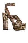 Alaïa Platform Sandal In Or