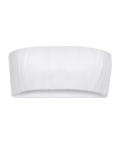 Alaïa Pleated Bra In White