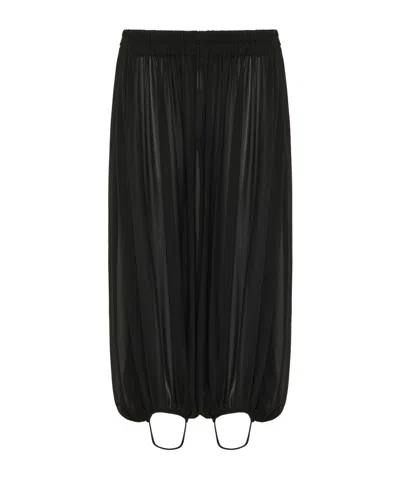 Alaïa Pleated Casual Pants In Black
