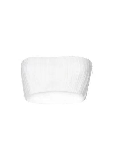 Alaïa Bralette In Georgette In White