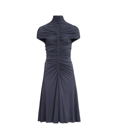 Alaïa Pleated Dress In Black
