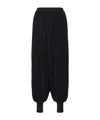Alaïa Pleated Lantern Casual Pants In Black