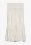 Alaïa Alaia Long White Woollen Coat Women In White
