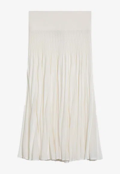 ALAÏA PLEATED MIDI SKIRT