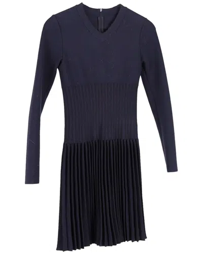 Alaïa Pleated Mini Dress In White