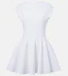 Alaïa Pleated Minidress In White