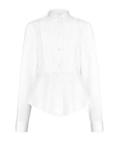 Alaïa Pleated Shirt In White