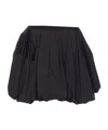 Alaïa Balloon Fit Skirt With Gathered Accents In Black