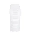 Alaïa Pleated Skirt In White