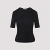 Alaïa Alaia Viscose Elastane Pleats T-shirt In Black