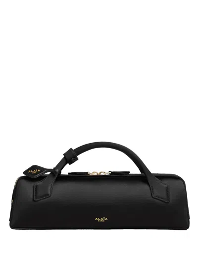 Alaïa Pochette Le Teckel In Satin In Black