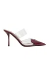 Alaïa Patent Leather Le Coeur Mules 90 In Multicolor