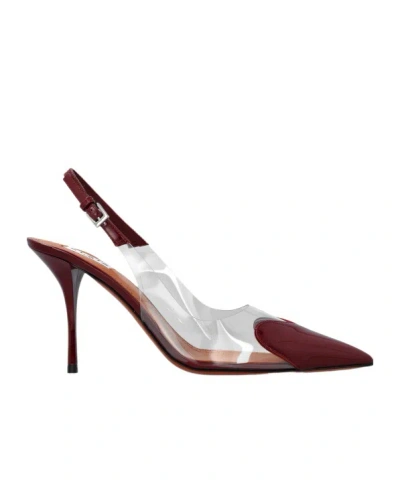 Alaïa Pointed High-heeled Sandals In Multicolor