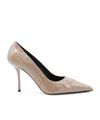 Alaïa Womens Azzedine Alaia Heart-shape 90 Patent-leather Pumps In Brown