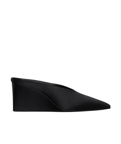 ALAÏA 75MM SATIN-FINISH MULES