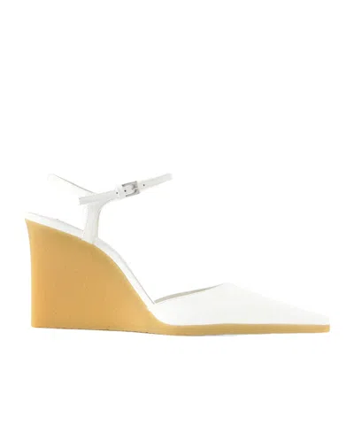 Alaïa Pointed-toe High-heeled Sandals In White