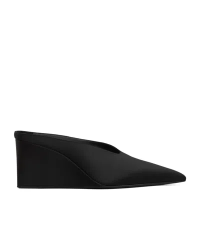 ALAÏA ALAÏA CUBE SATIN MULES