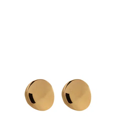 Alaïa Polished Disc Stud Earrings In Purple