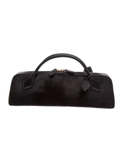 Pre-owned Alaïa Ponyhair Le Teckel In Black