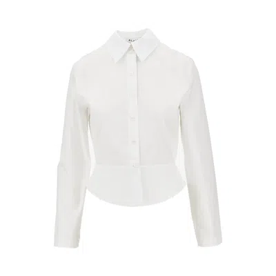 Alaïa Poplin Basque Shirt In Multi