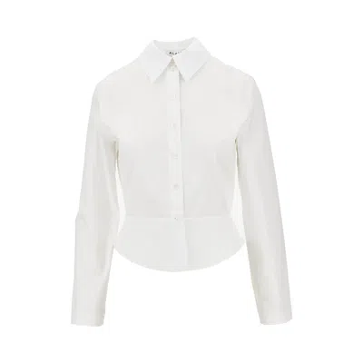 Alaïa Alaia Poplin Basque Shirt In White