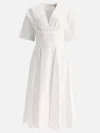 Alaïa Alaia Cotton Midi Dress Women In White