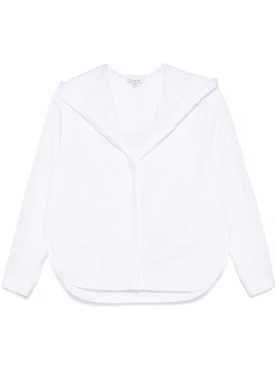 ALAÏA ALAIA POPLIN HOODED SHIRT