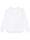 Alaïa Camicia Con Cappuccio In Popeline