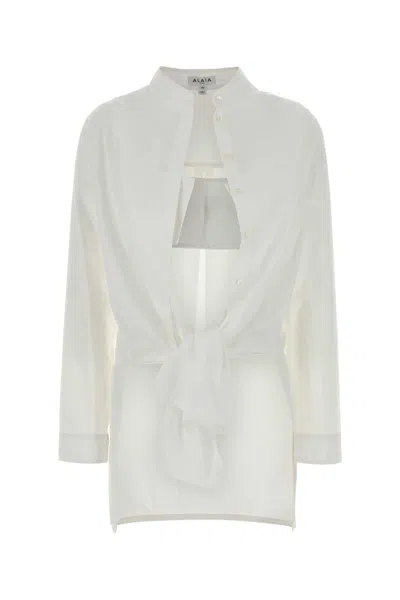 Alaïa Alaia Poplin Shirt In White