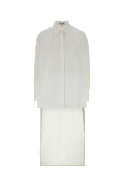Alaïa Alaia Asym Shirt Cotton Poplin In White