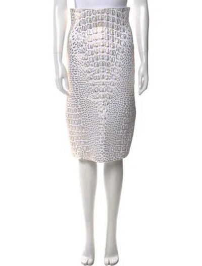 Pre-owned Alaïa Printed Knee-length Skirt