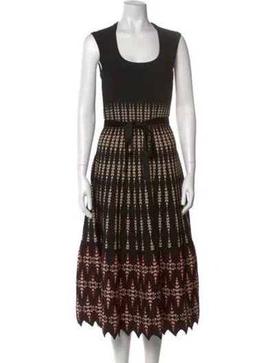Pre-owned Alaïa Printed Long Dress In Multi