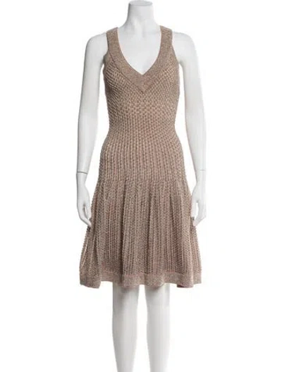 Pre-owned Alaïa Printed Mini Dress