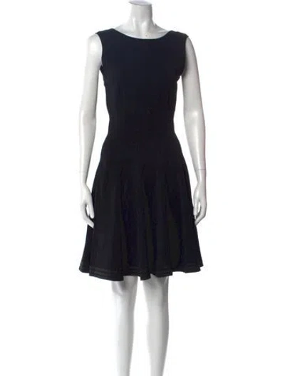 Pre-owned Alaïa Printed Mini Dress In Blue