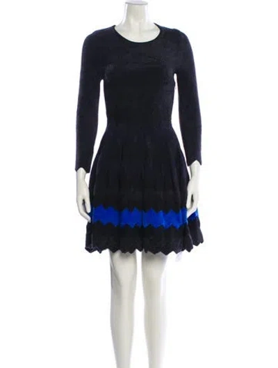 Pre-owned Alaïa Printed Mini Dress In Multi