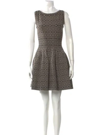 Pre-owned Alaïa Printed Mini Dress In Multi