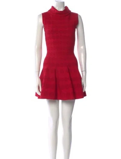Pre-owned Alaïa Printed Mini Dress In Multi