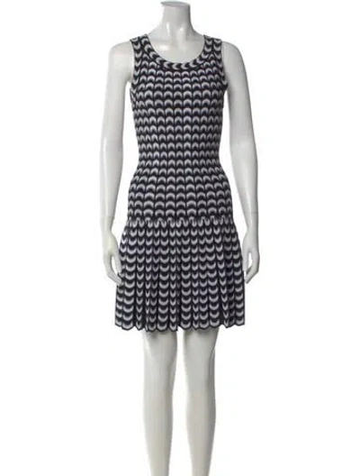 Pre-owned Alaïa Printed Mini Dress W/ Tags